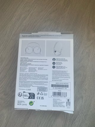 Cascos Sony MDR-ZX110 Blancos