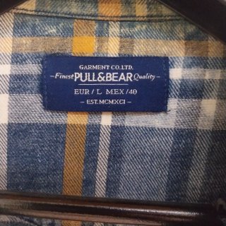 Camisa cuadros Pull&Bear Talla M