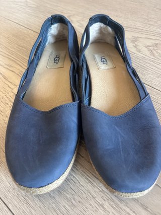 Alpargatas UGG Azul Mujer piel