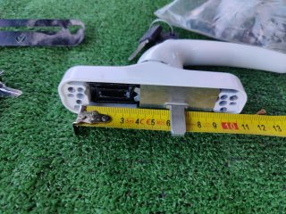 Manetas aluminio ventana con llave