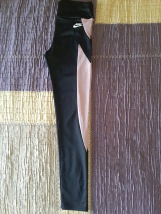Mallas Nike Negro y Rosa