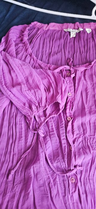 Blusa Morada Ancha Manga 3/4 Talla L