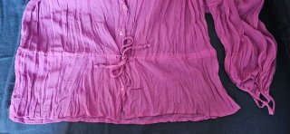 Blusa Morada Ancha Manga 3/4 Talla L