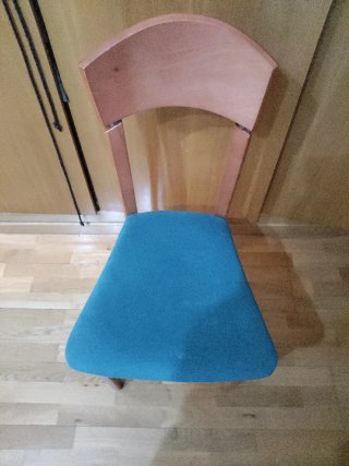 Sillas de comedor madera y tela