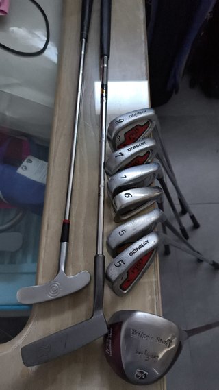 Bolsa de golf INESIS niños y palos REBAJADO