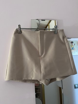 Falda pantalón Zara beige
