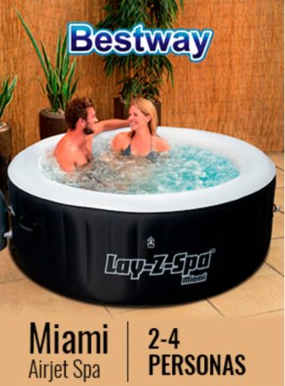 Spa Hinchable Miami 2-4 Personas
