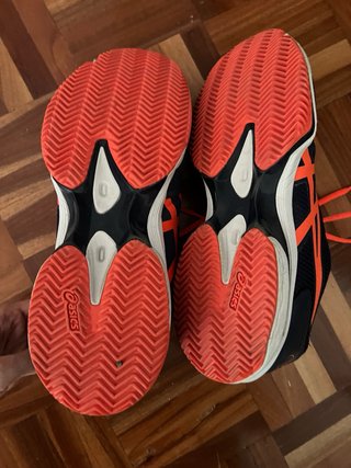 Zapatillas Asics Padel Azul Naranja