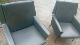 Poltrone Anonima Castelli in pelle nera