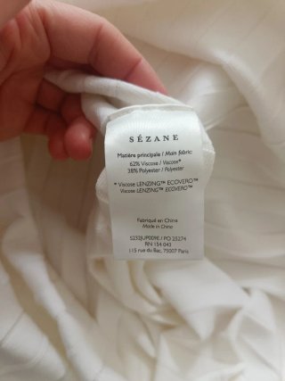Falda plisada Sezane Talla S