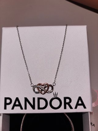 Conjunto Pandora: Collar, Anillo, Pulsera y Pendie