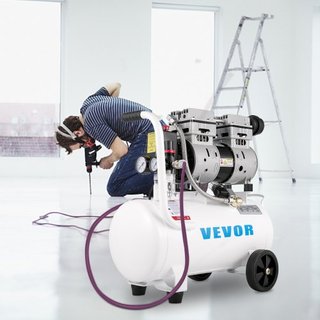 Compresor de Aire 20.8 L, Compresor de Aire Portátil 1 HP, Compresor de Aire Sin Aceite Tanque de Acero 750W, Compresor Pancake 115 PSI, Compresor Ultra Silencioso para Reparaciones en el Hogar, I...