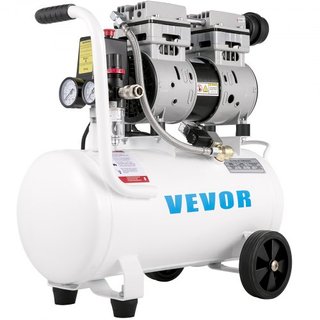 Compresor de Aire 20.8 L, Compresor de Aire Portátil 1 HP, Compresor de Aire Sin Aceite Tanque de Acero 750W, Compresor Pancake 115 PSI, Compresor Ultra Silencioso para Reparaciones en el Hogar, I...