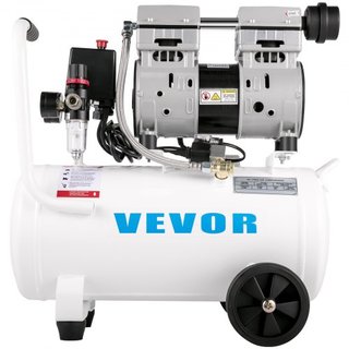 Compresor de Aire 20.8 L, Compresor de Aire Portátil 1 HP, Compresor de Aire Sin Aceite Tanque de Acero 750W, Compresor Pancake 115 PSI, Compresor Ultra Silencioso para Reparaciones en el Hogar, I...