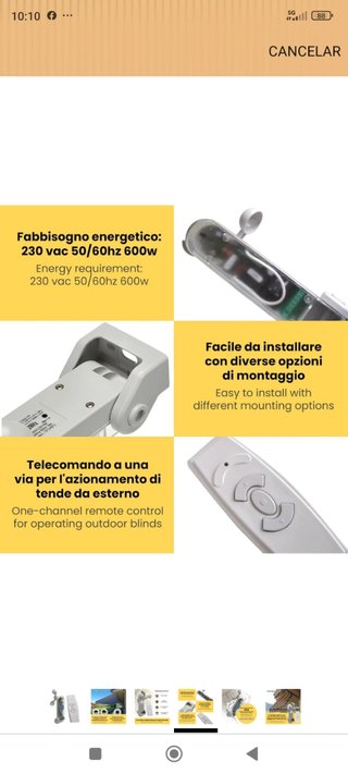Sensor BeWeather S1 para toldos
