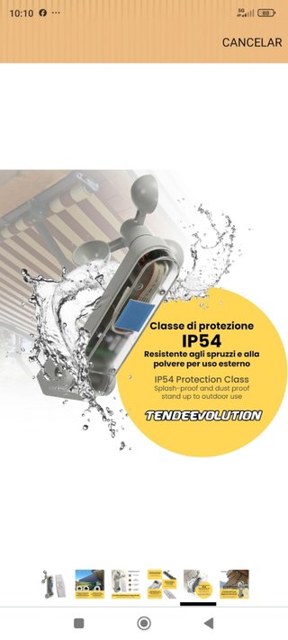 Sensor BeWeather S1 para toldos
