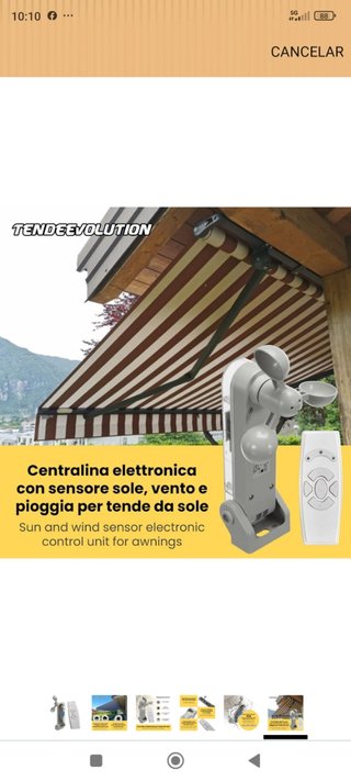 Sensor BeWeather S1 para toldos