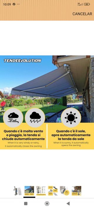 Sensor BeWeather S1 para toldos