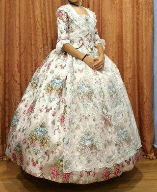 Traje Fallera Niña Rosa Claro 10-12 Años