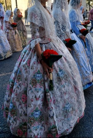 Traje Fallera Niña Rosa Claro 10-12 Años