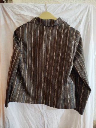 Chaqueta Punt Roma Rayas Marrón Multicolor