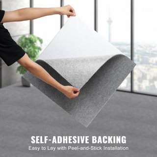 Losetas autoadesive per moquette, quadrati da 24" x 24", piastrelle per moquette per pavimenti, piastrelle per moquette morbide e imbottite, facile installazione fai-da-te per camera da letto, soggiorno, interni e altro