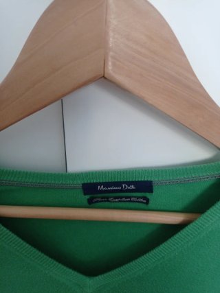 Jersey Massimo Dutti Caballero Verde Talla M