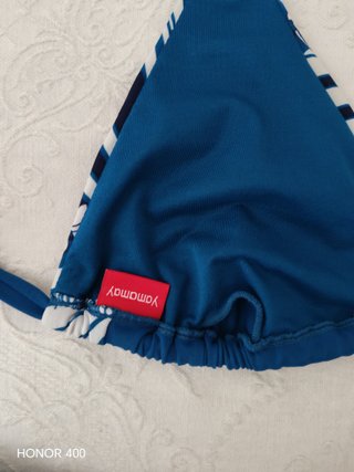 Costume da bagno bikini donna blu e bianco