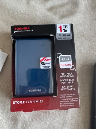 Disco Duro Externo Toshiba Canvio 1TB USB 3.0