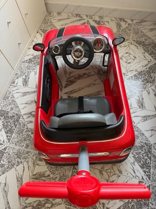 Cochecito infantil Mini Cooper rojo