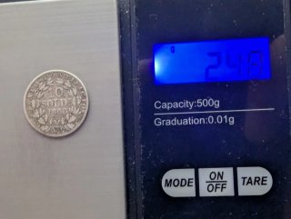 Estados Pontificios 10 soldi 1868 plata