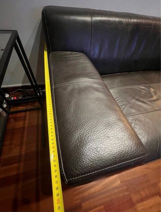 Urgente!! Sofá de piel marrón