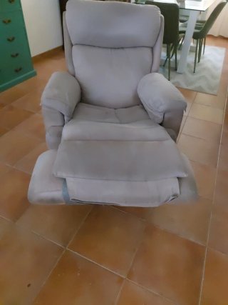 Sofá Relax Beige Tela