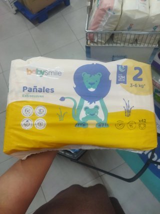 Pañales Baby Smile Talla 2 (3-6 kg)