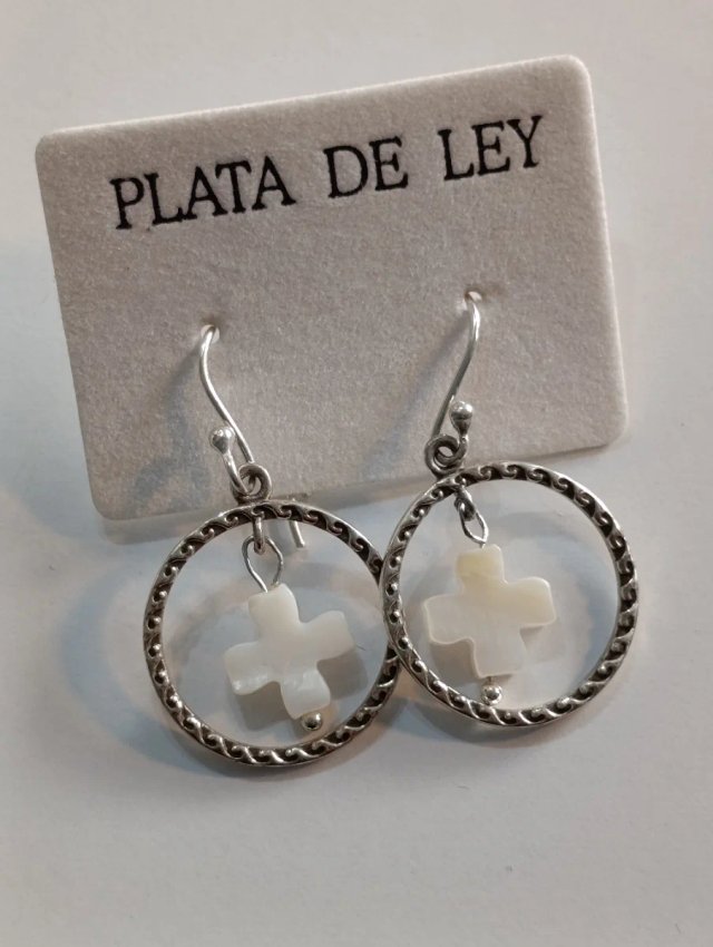 Pendientes plata 925 de cruz - Top Ventas Recomendado