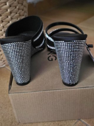 Sandalias Mango Talla 38 Brillantes