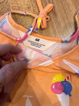 Lote 5 camisetas tirantes niña 4-6 años H&M