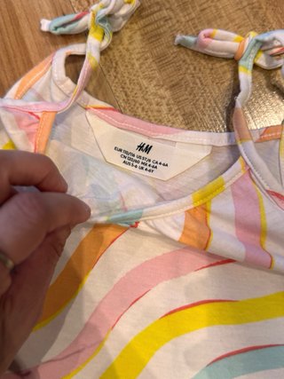 Lote 5 camisetas tirantes niña 4-6 años H&M