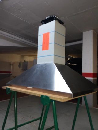 Campana extractora central Cata