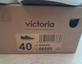 Zapatillas Victoria Lona Azul Marino Talla 40