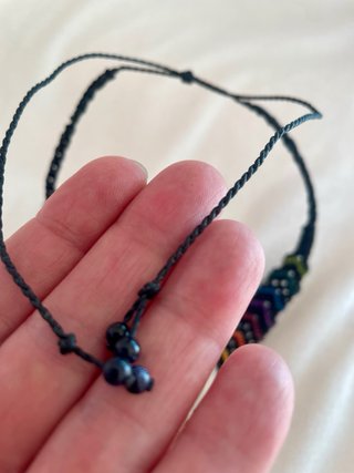 Collar Hippie Macramé Mariposa Multicolor