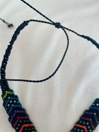 Collar Hippie Macramé Mariposa Multicolor