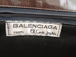 Bolso Balenciaga Vintage Marrón Años 70