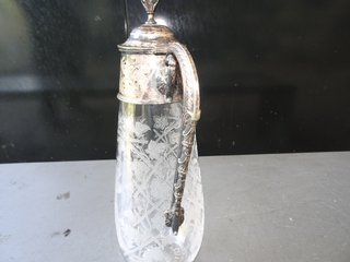 Jarra Claret Jug Victoriana Cristal Grabado