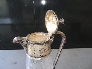 Jarra Claret Jug Victoriana Cristal Grabado