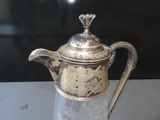 Jarra Claret Jug Victoriana Cristal Grabado