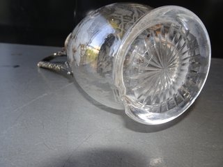 Jarra Claret Jug Victoriana Cristal Grabado
