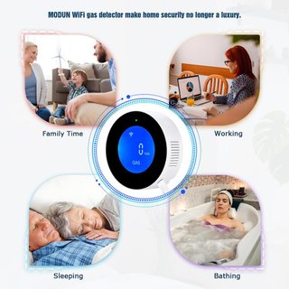 Detector Gas WiFi Inteligente Tuya/Alexa
