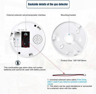 Detector Gas WiFi Inteligente Tuya/Alexa