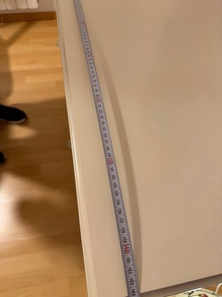Aparador IKEA LIATORP Blanco madera y cristal